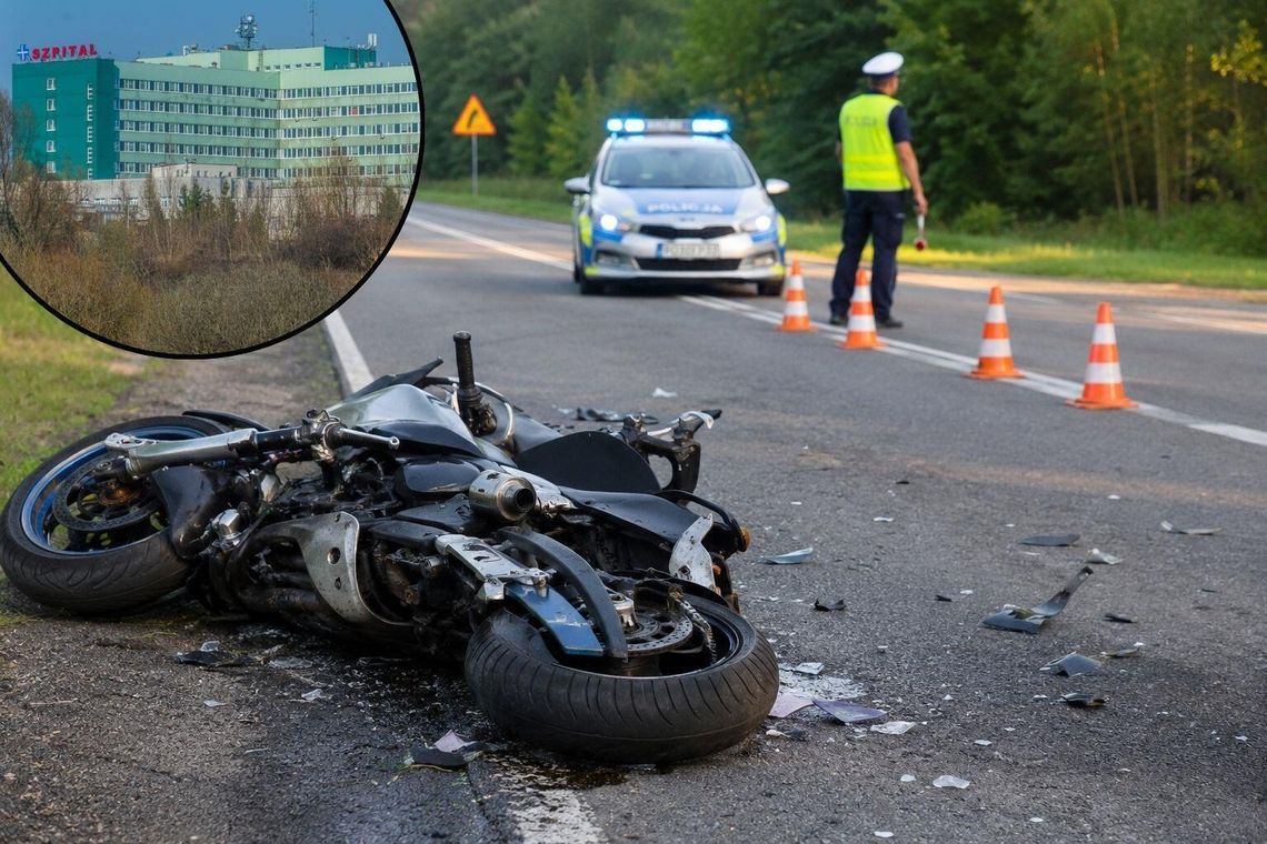 Po wypadku został przetransportowany śmigłowcem na Józefów. Historia mrozi krew w żyłach Fotografia ma charakter poglądowy