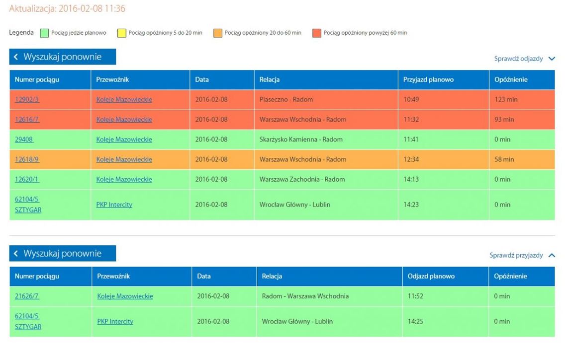 Pociągi do Warszawy znów opóźnione