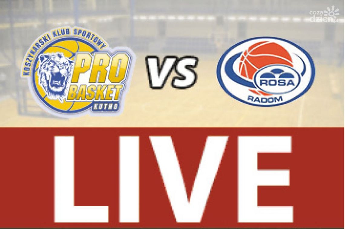 Polfarmex Kutno - ROSA Radom 65:76 (RELACJA LIVE)