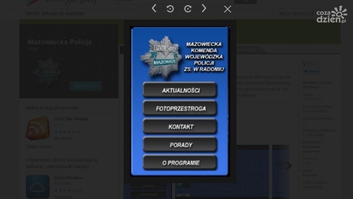 Policja w telefonie komórkowym Policja w telefonie komórkowym