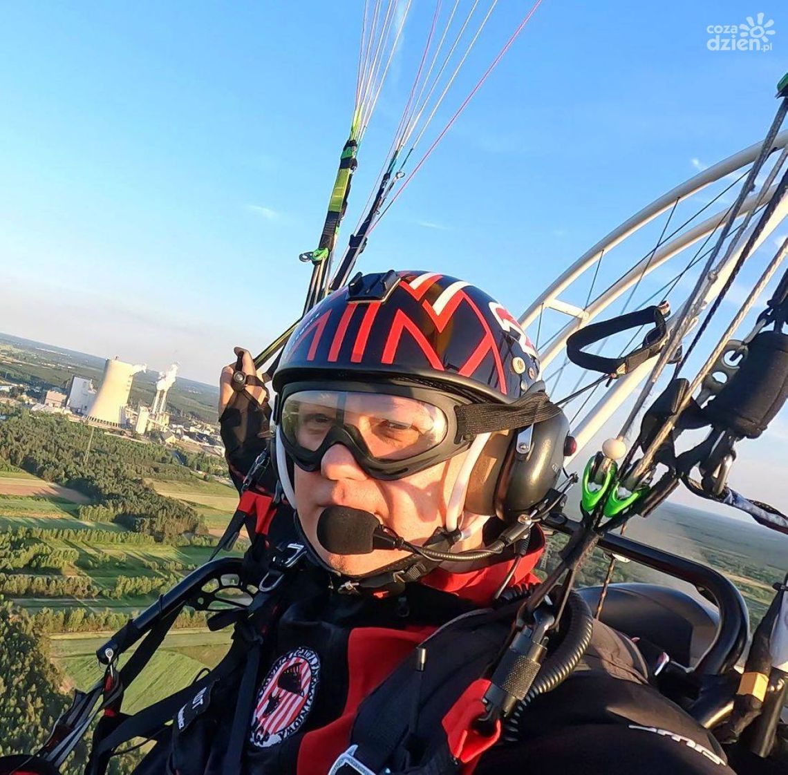 Policjant-lotnik zauważył pożar z powietrza [FOTO/WIDEO]