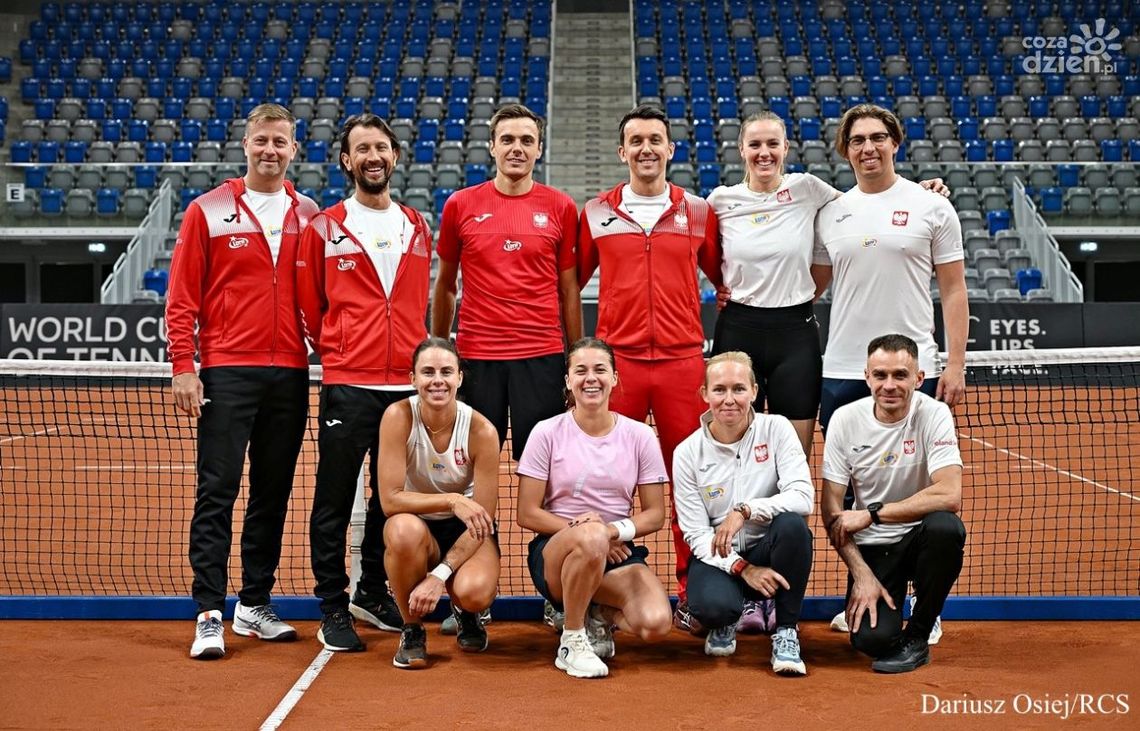 Polskie tenisistki już trenują w hali Radomskiego Centrum Sportu
