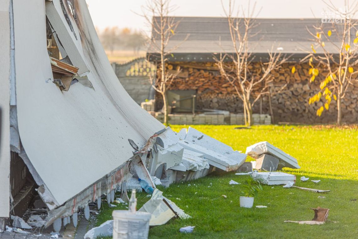 Pomoc dla rodziny po wybuchu w domu