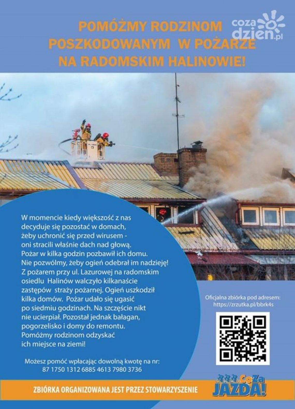 Pomóżmy rodzinom poszkodowanym na radomskim Halinowie 