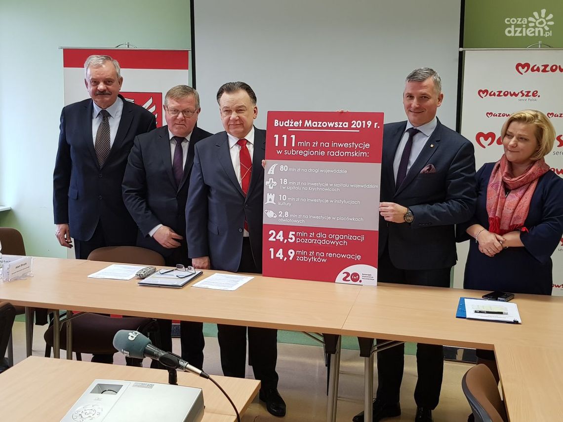 Ponad 111 mln dla subregionu Ponad 111 mln dla subregionu