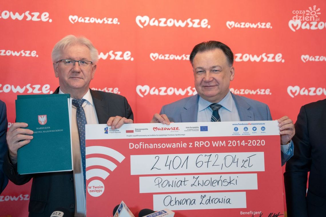 Ponad 2,4 mln zł dla powiatu zwoleńskiego Ponad 2,4 mln zł dla powiatu zwoleńskiego