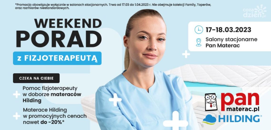 Porady fizjoterapeuty i promocje w salonie Pan Materac w Radomiu!