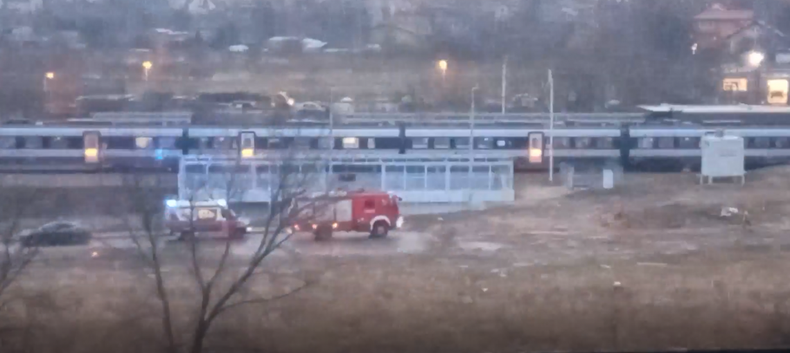 Potrącenie na torach na Gołębiowie I