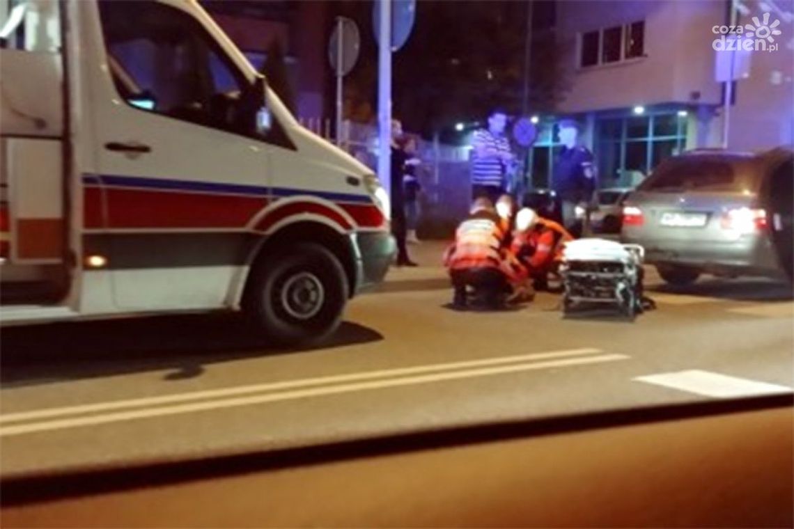 Potrącenie pieszego na Kelles-Krauza