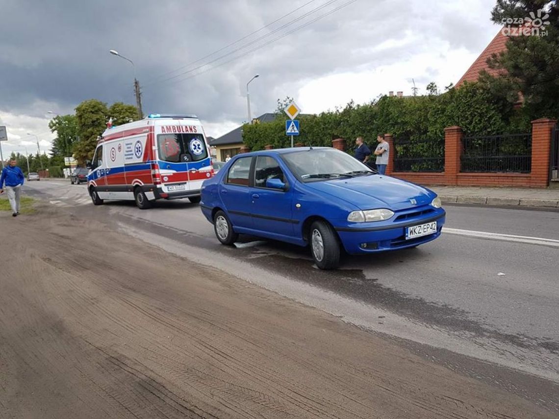 Potrącenie pieszego na Wolanowskiej