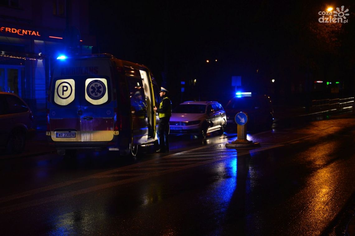 Potrącenie pieszego przy ul. Kościuszki Potrącenie pieszego przy ul. Kościuszki