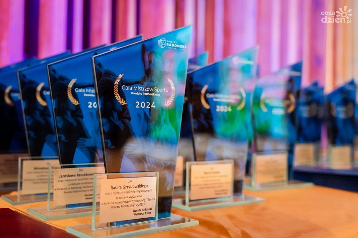 Powiat radomski nagrodził sportowców i trenerów. Gala Mistrzów Sportu po raz 15 