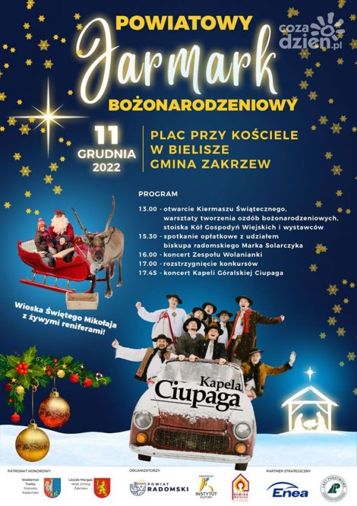 Powiatowy Jarmark Bożonarodzeniowy w Bielisze! Powiatowy Jarmark Bożonarodzeniowy w Bielisze!