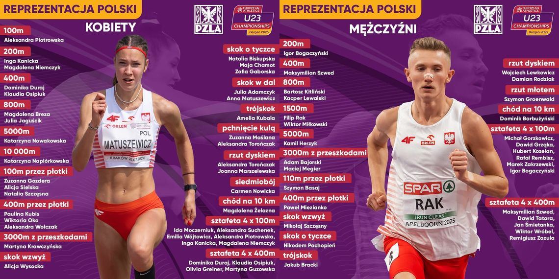 Powołania dla radomian na lekkoatletyczne mistrzostwa Europy U23
