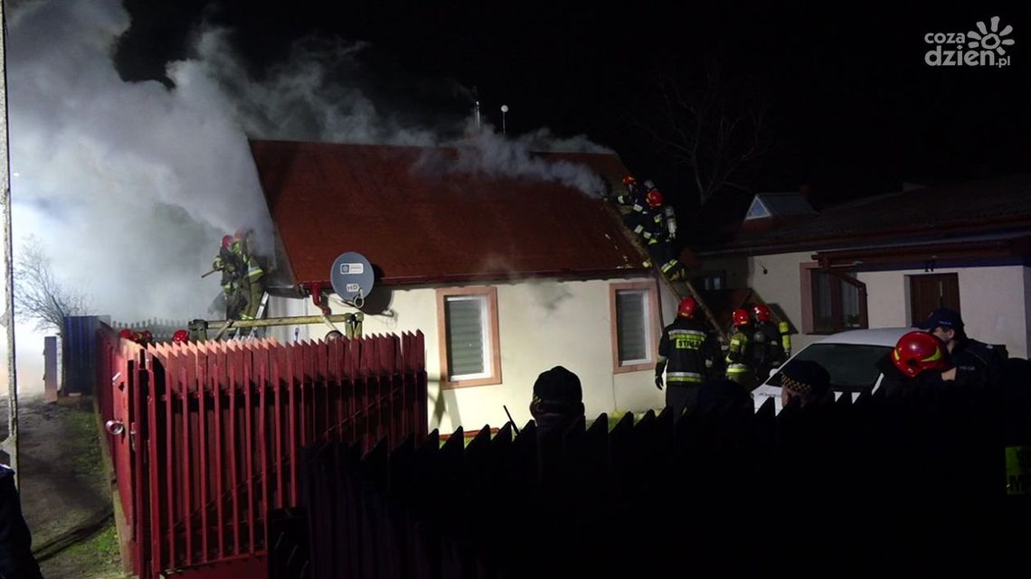 Pożar domu przy ul. Biegunowej