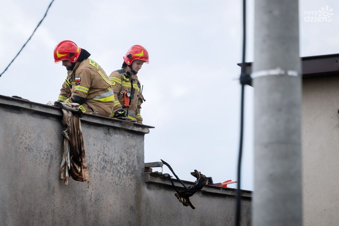 Pożar domu przy ul. Wojska Polskiego