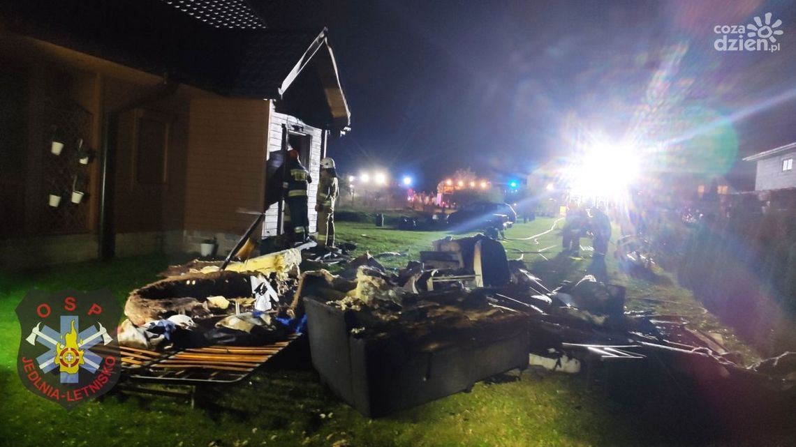 Pożar domu w Lasowicach