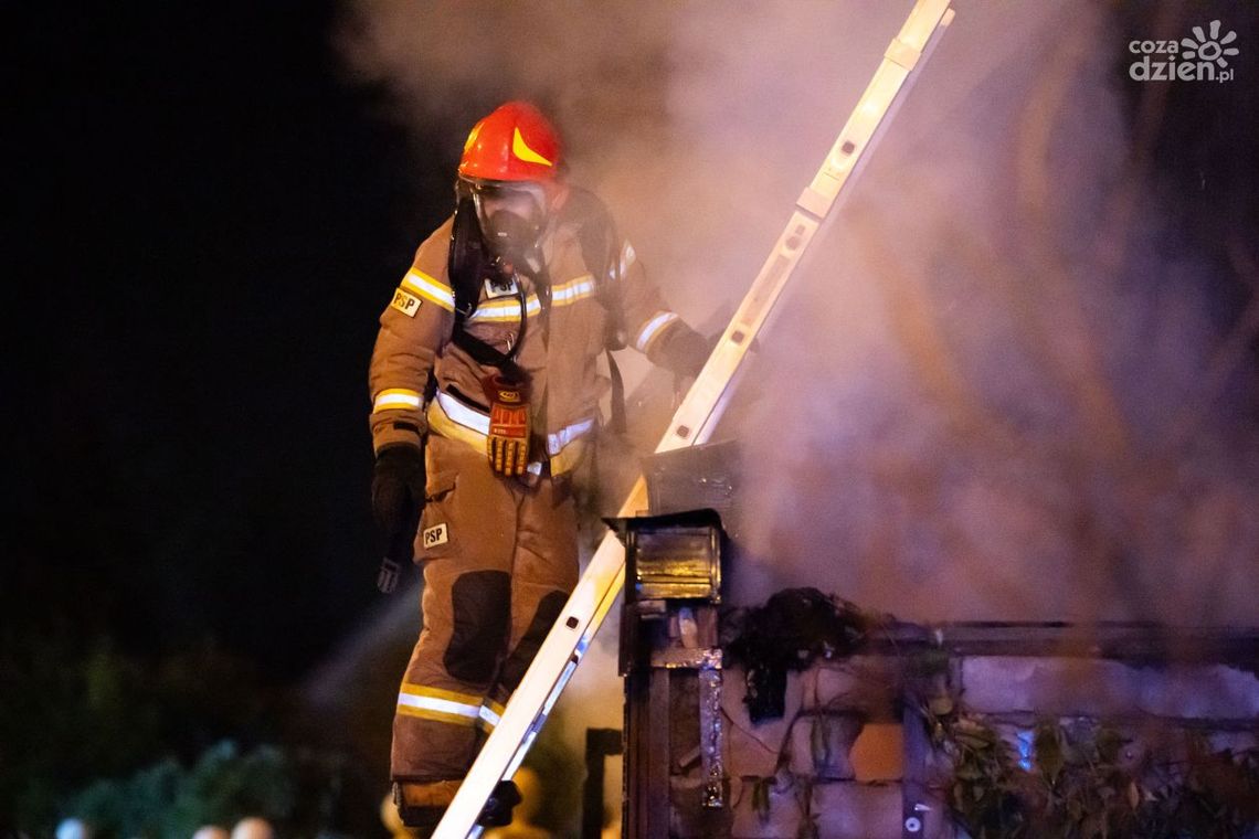 Pożar kamienicy na Żeromskiego