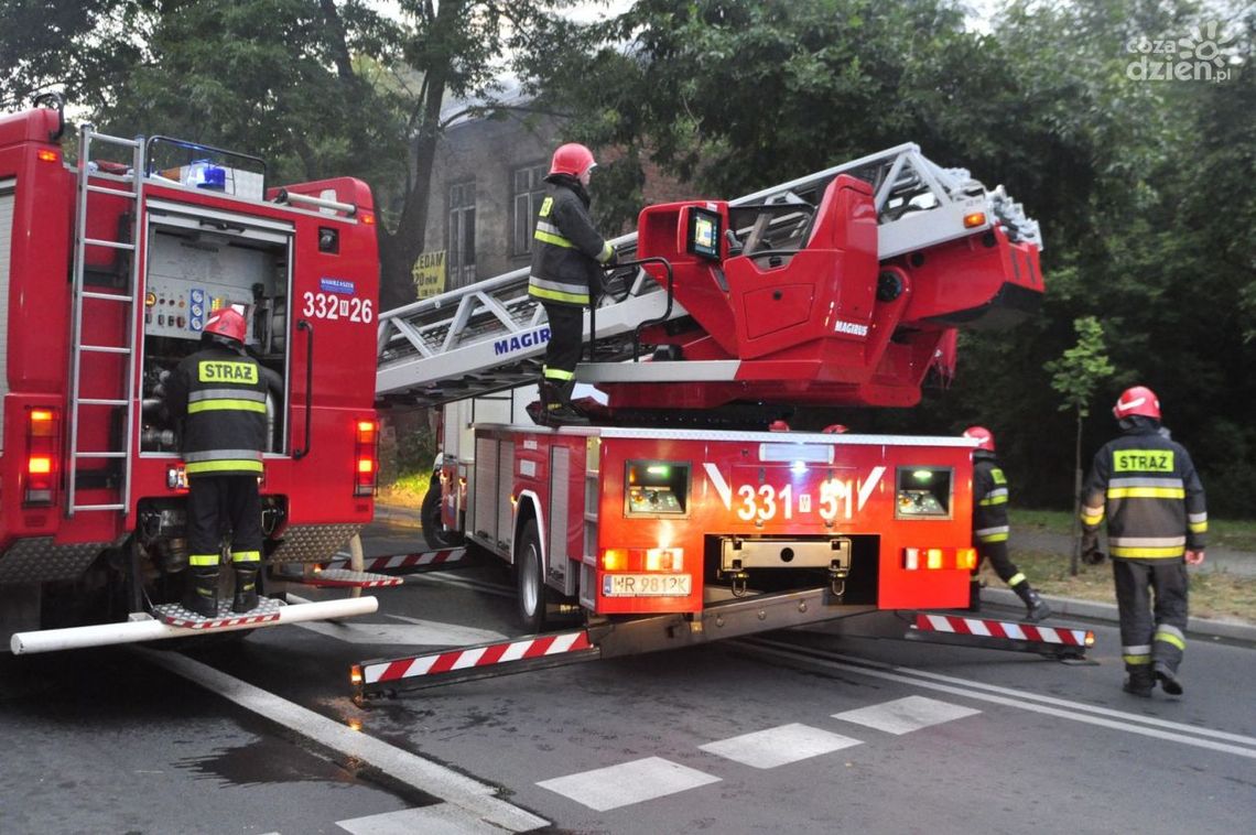 Pożar kamienicy w centrum miasta