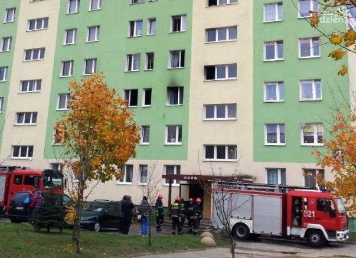 Pożar na Ustroniu. Kilkanaście osób ewakuowanych