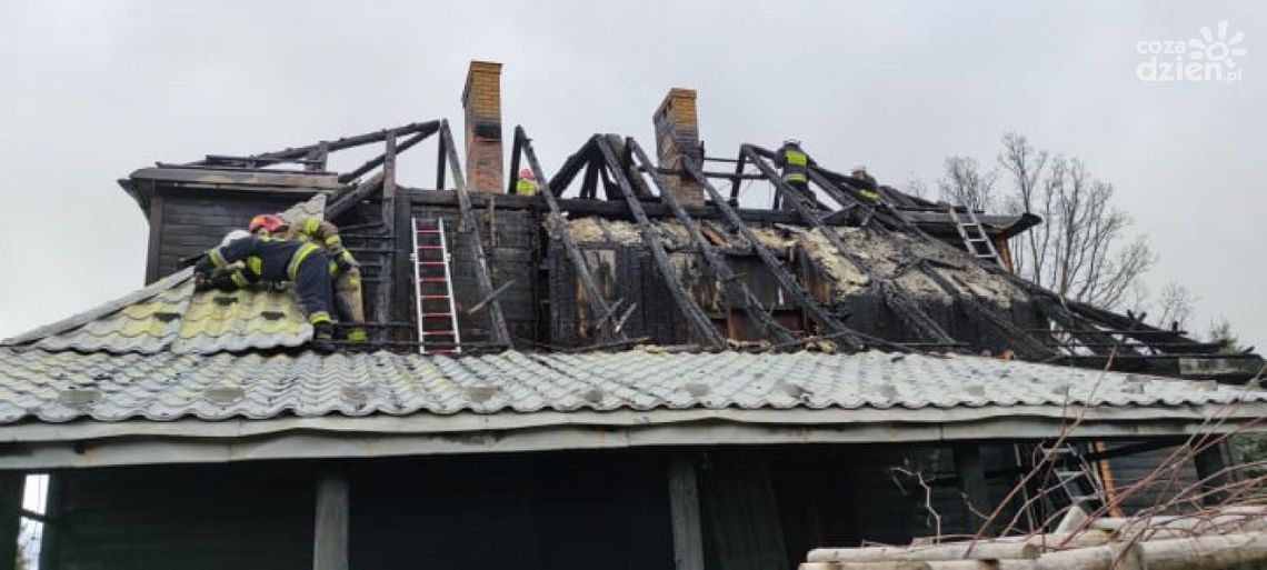 Pożar plebanii w Majdowie. Straty na ok. 300 tys. zł