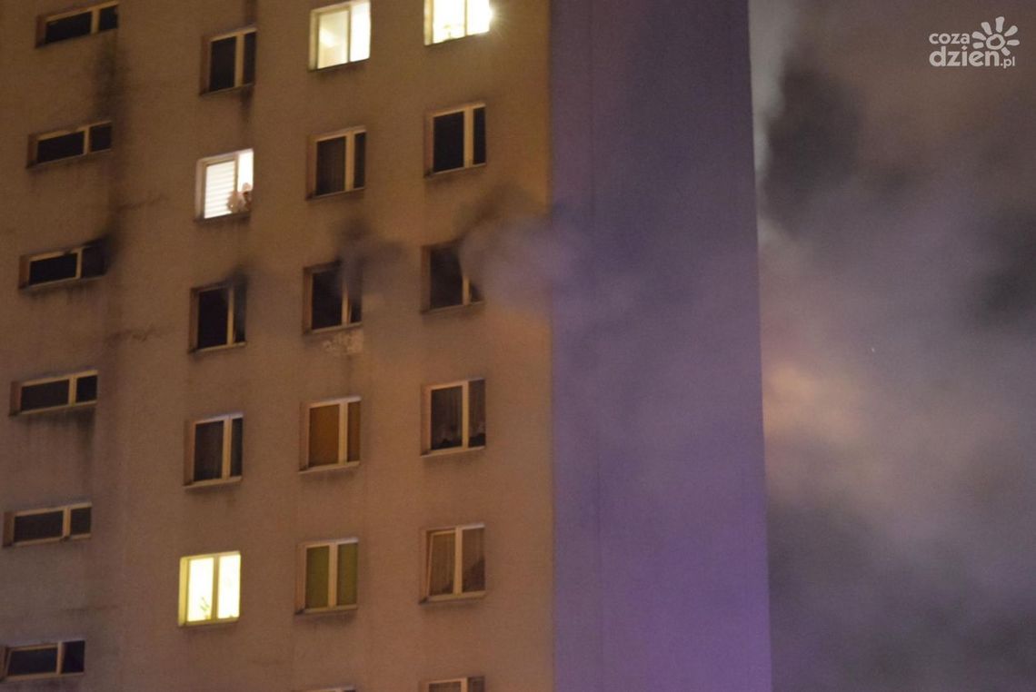 Pożar przy ul. Sandomierskiej. Ofiara śmiertelna