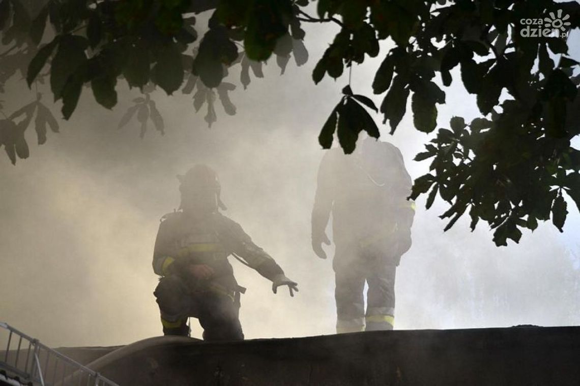 Pożar w centrum Radomia