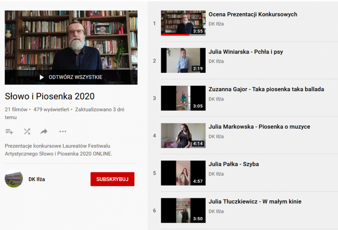 Poznaliśmy laureatów Festiwalu Słowo i Piosenka 2020 Poznaliśmy laureatów Festiwalu Słowo i Piosenka 2020