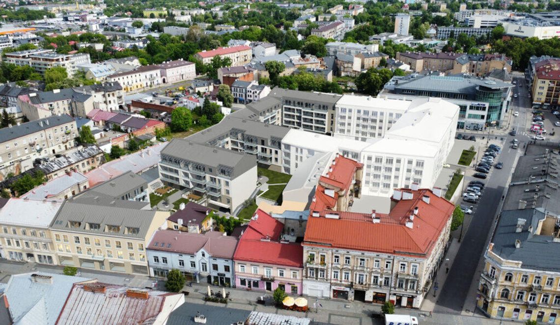 Poznaliśmy nową koncepcję zabudowy mającej powstać w centrum Radomia [WIZUALIZACJE]