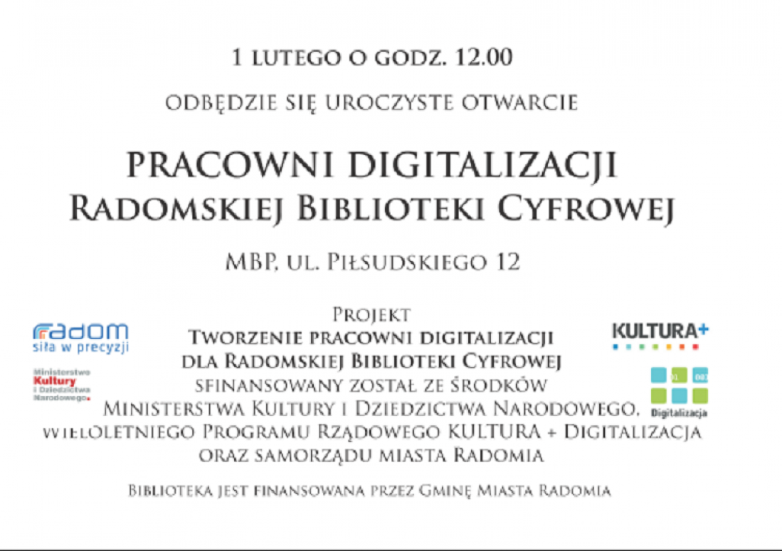 Pracownia digitalizacji już działa!