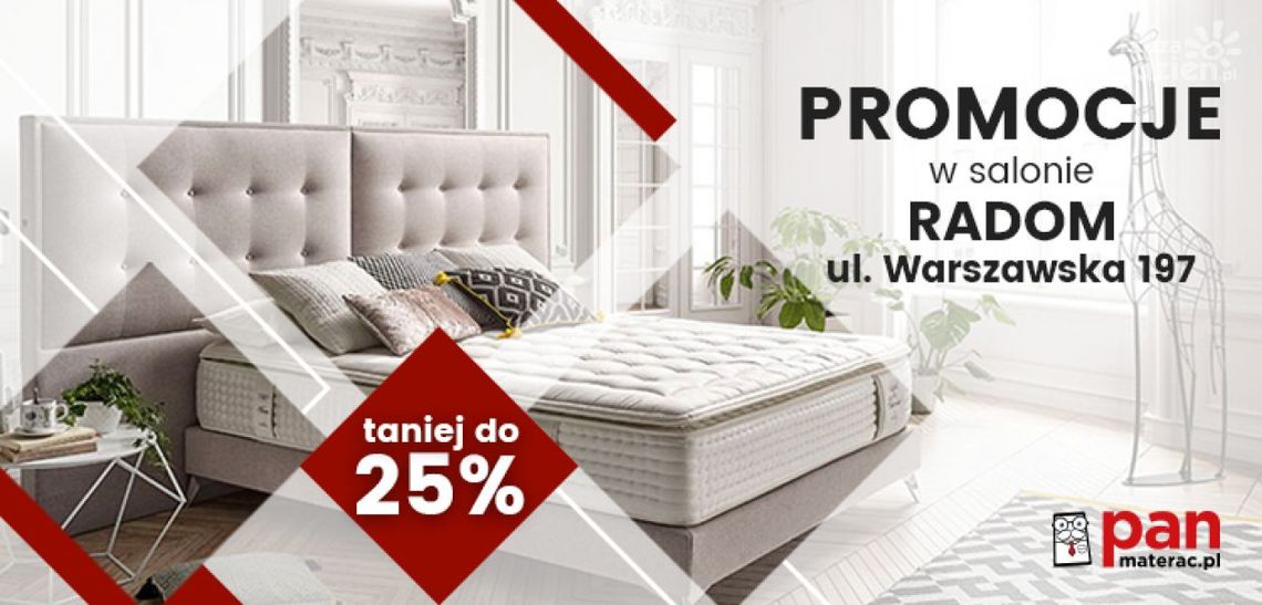 Promocje w salonie Pan Materac w Radomiu – rabaty do 25%! Promocje w salonie Pan Materac w Radomiu – rabaty do 25%!
