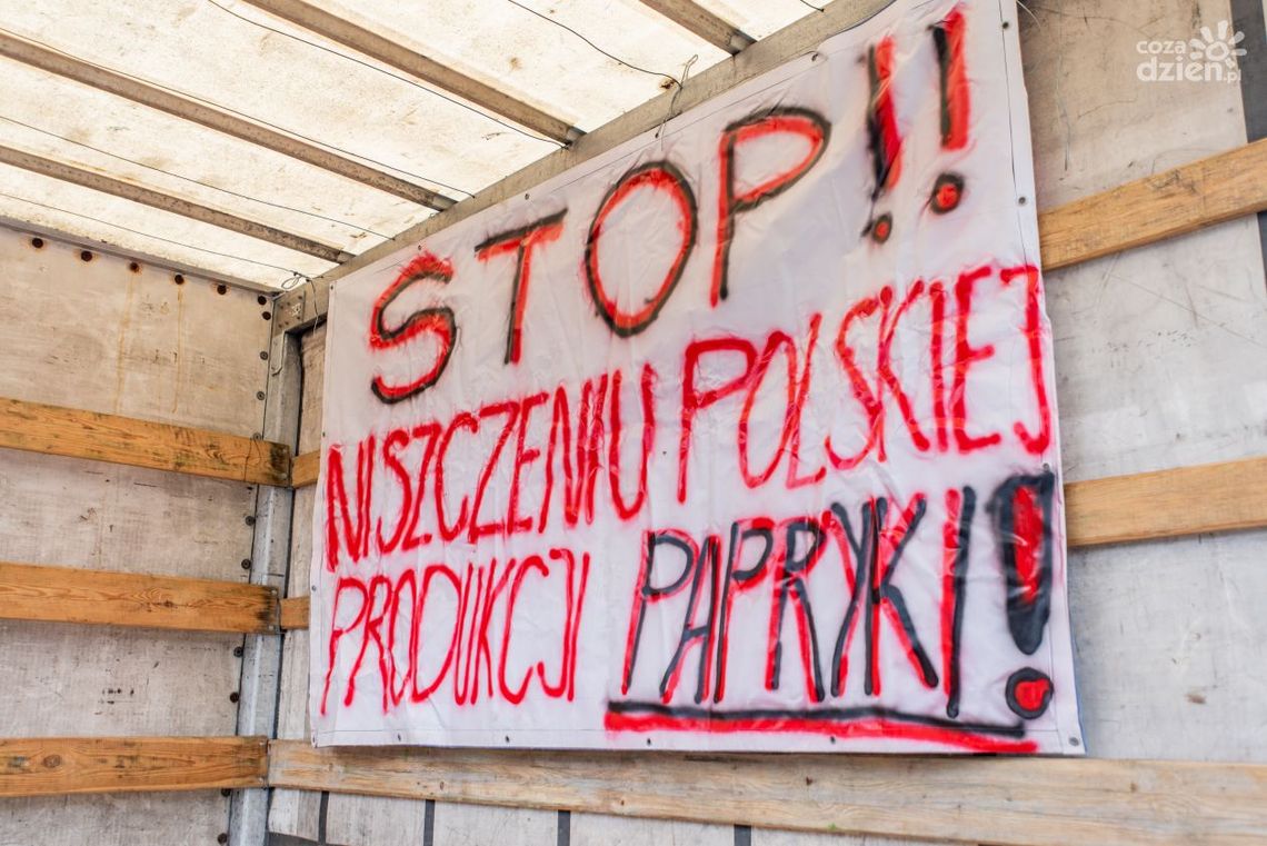 Protest producentów papryki