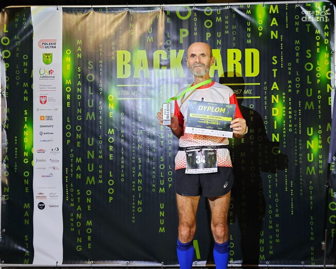 Przebiegł ponad 281 km! Wincenty Korczak w czołówce Backyard Ultra!