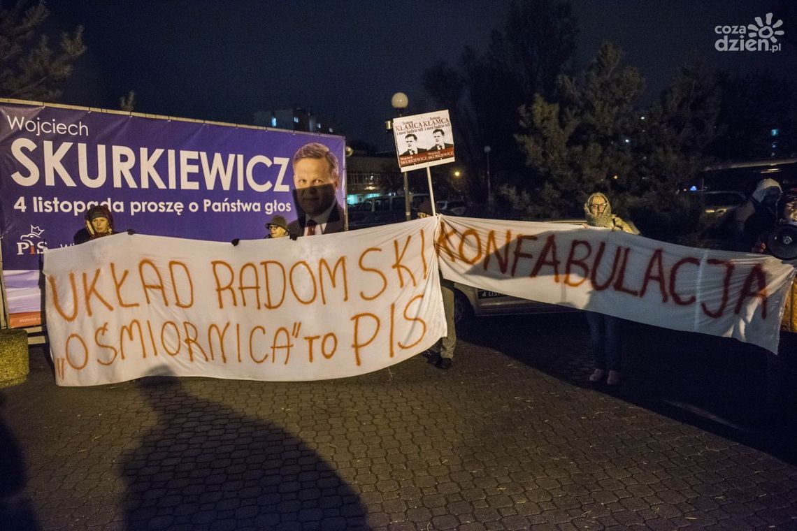Przeciwnicy Wojciecha Skurkiewicza pikietowali pod UTH