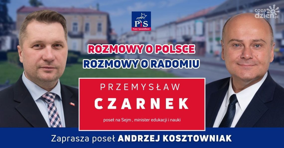 Przemysław Czarnek spotka się z mieszkańcami Radomia