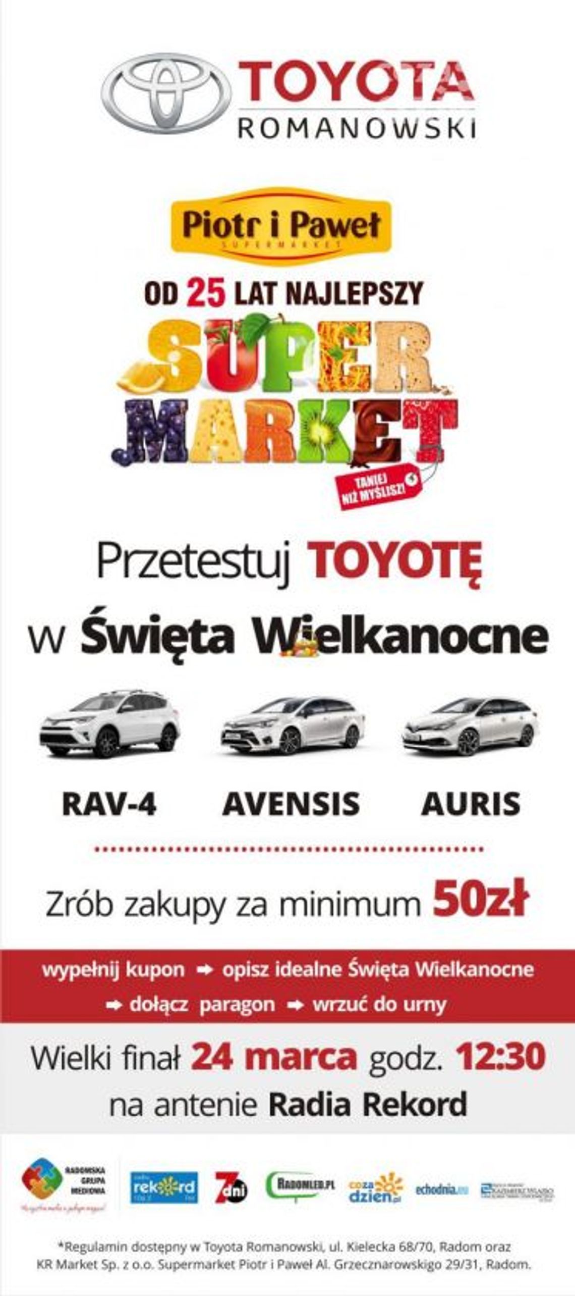 Przetestuj Toyotę w supermarkecie Piotr i Paweł
