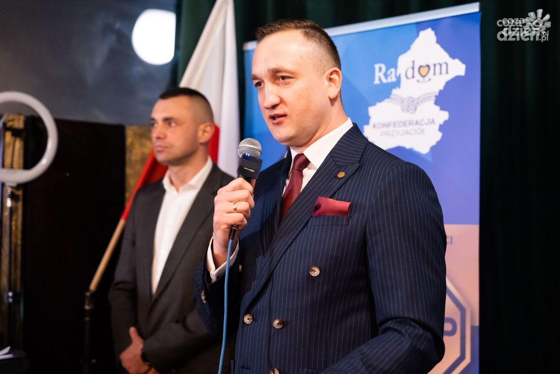 Przewodniczący radomskiego okręgu Konfederacji Korony Polskiej w radzie Nawrockiego Przewodniczący radomskiego okręgu Konfederacji Korony Polskiej w radzie Nawrockiego