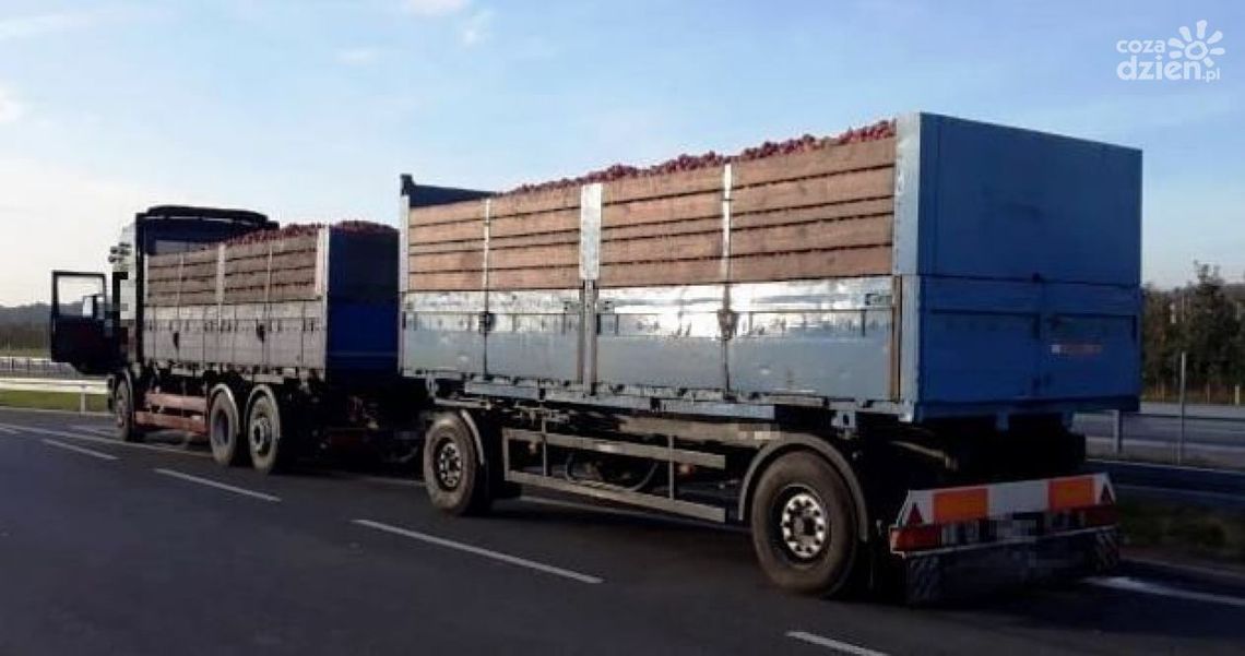 Przewoził za dużo jabłek. Dostał 2 tys. zł kary Przewoził za dużo jabłek. Dostał 2 tys. zł kary