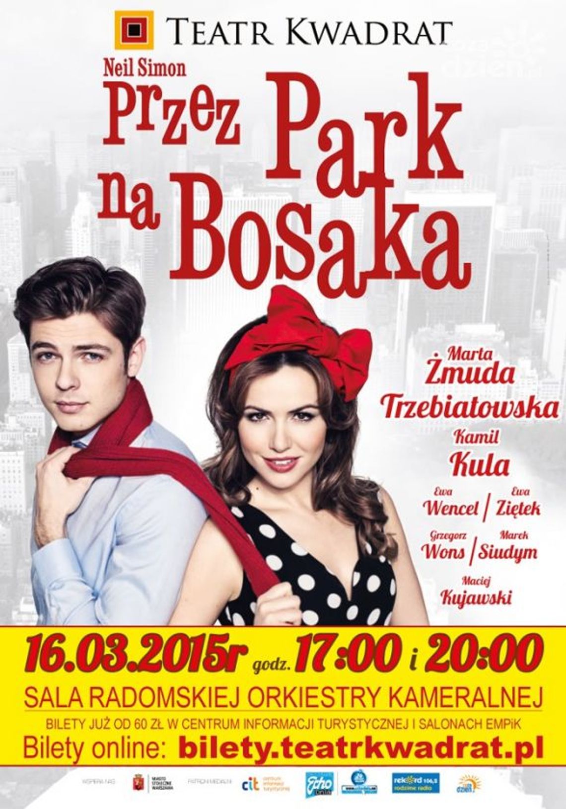 "Przez park na bosaka" - Teatr Kwadrat wraca do Radomia "Przez park na bosaka" - Teatr Kwadrat wraca do Radomia