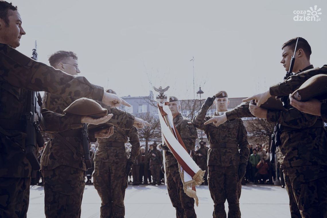 Przysięga nowych terytorialsów z Ośrodka Reprezentacyjnego WOT