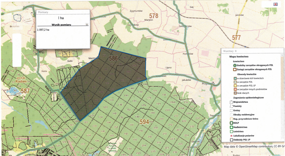 Przysucha. Akcja poszukiwania padłych dzików