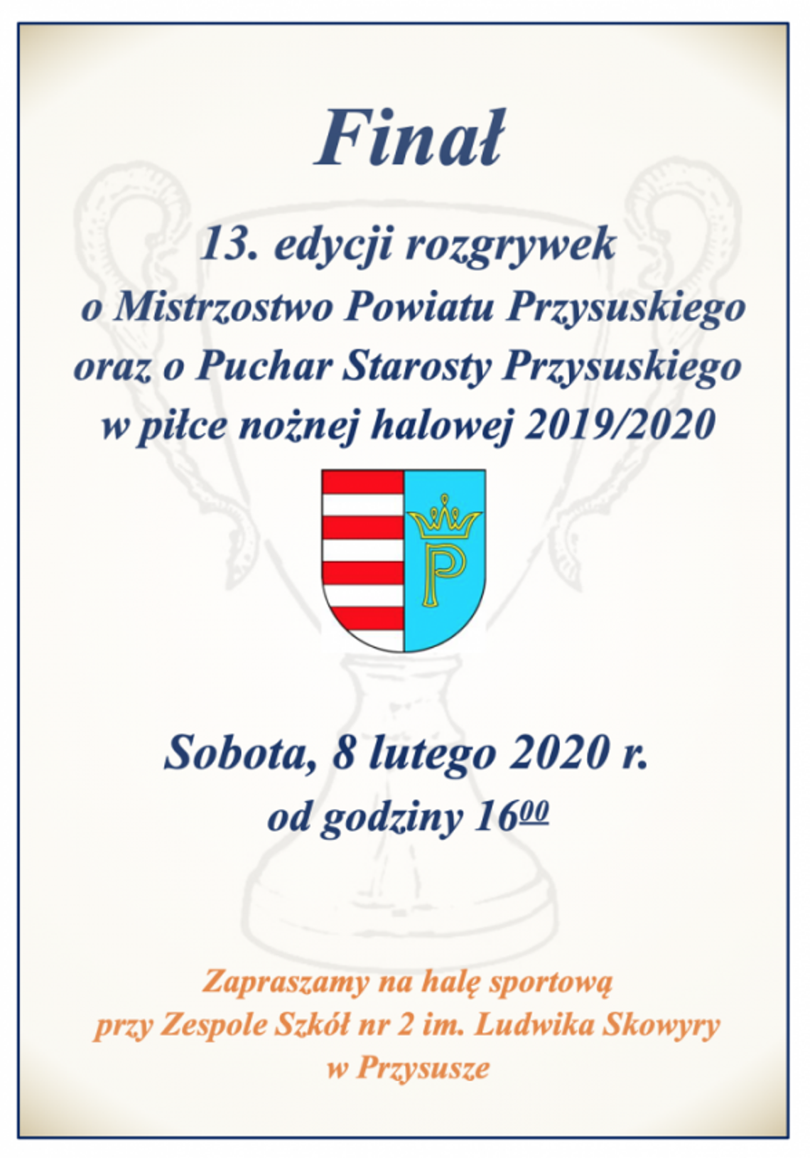 Przysucha. Finał 13 edycji rozgrywek o Mistrzostwo Powiatu 