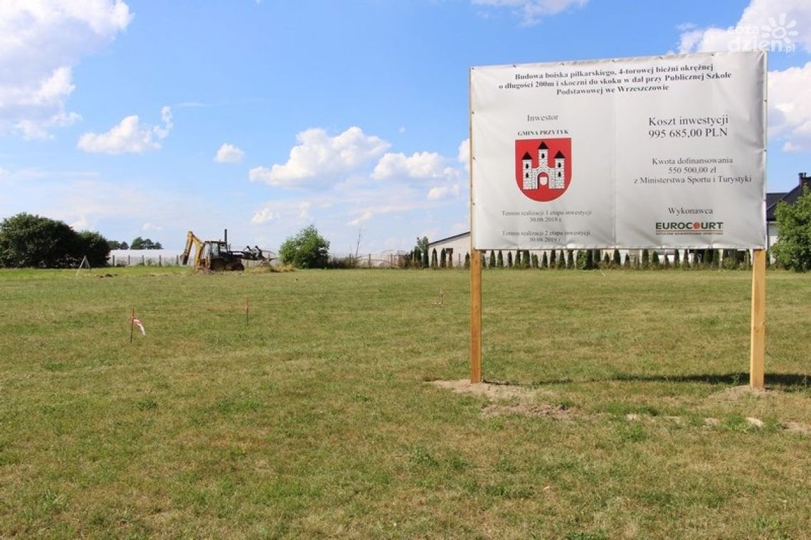 Przytyk. Budowa boiska rozpoczęta Przytyk. Budowa boiska rozpoczęta
