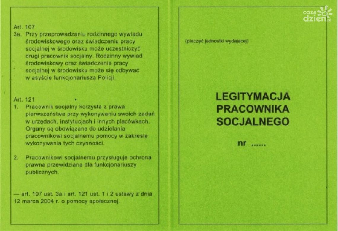 Puka pracownik socjalny? Poproś o legitymację