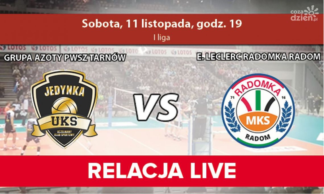 PWSZ Tarnów - Radomka Radom (na żywo)
PWSZ Tarnów - Radomka Radom (na żywo)