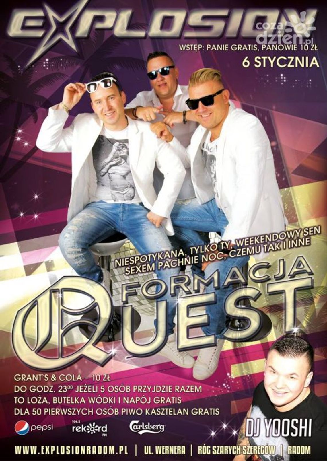 Quest w klubie Explosion