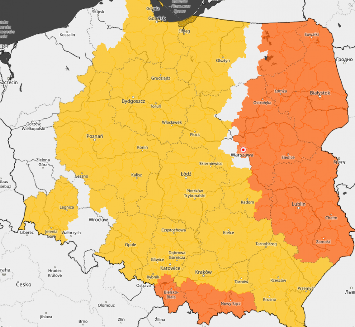 Radom i okolice. Może zagrzmieć