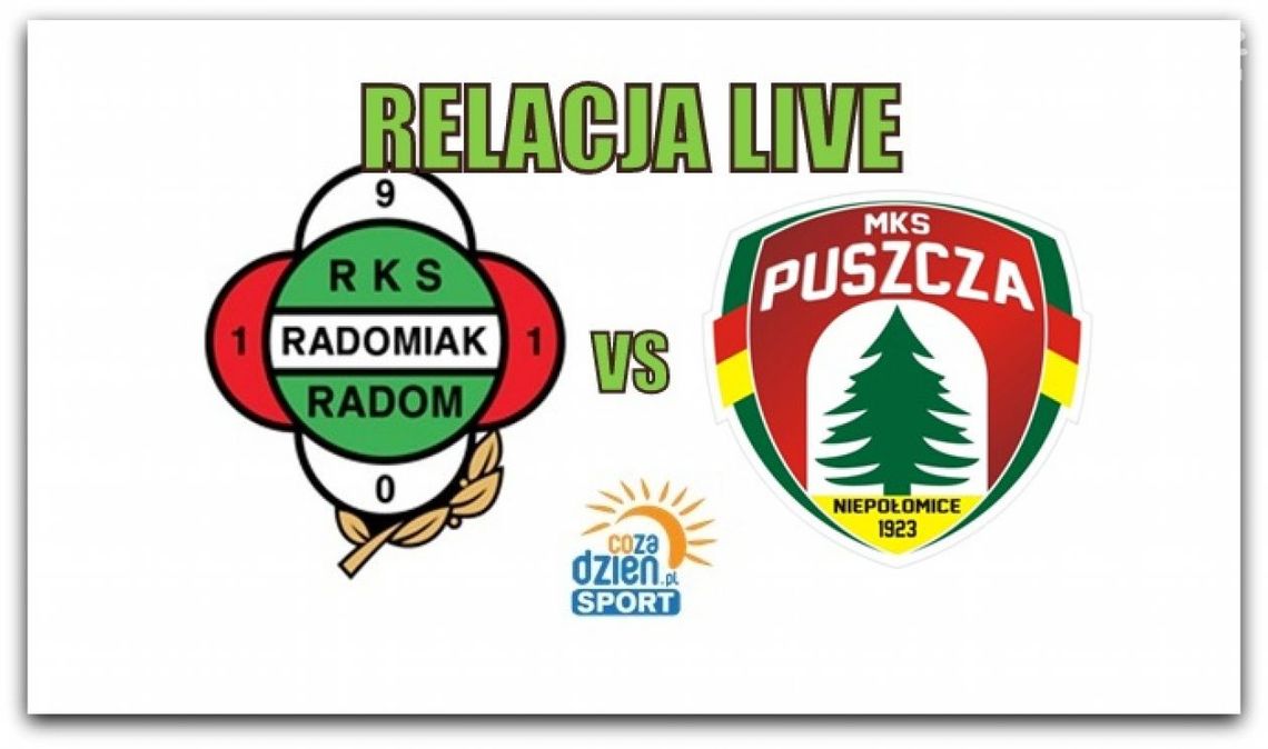 Radomiak Radom 0:1 Puszcza Niepołomice (Zapis relacji)