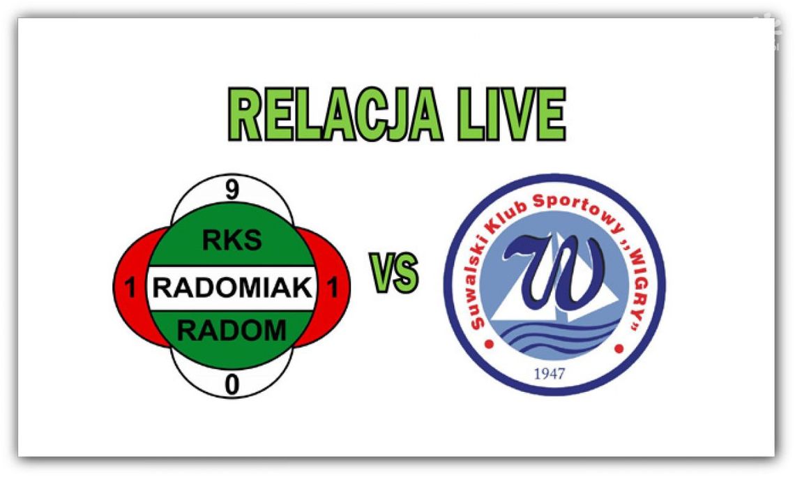 Radomiak Radom 1:1 Wigry Suwałki (zapis relacji)