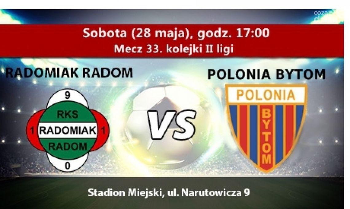 Radomiak Radom - Polonia Bytom 1:0 (zapis relacji)